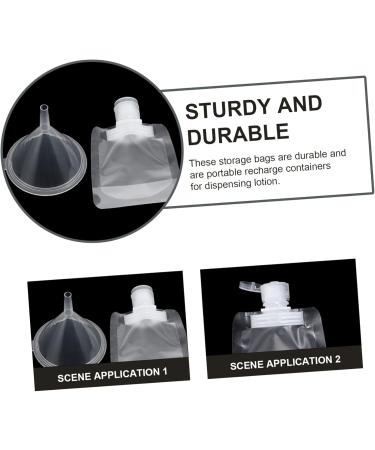 Beaupretty 1 Set Liquid Storage Bag Squeeze Station Pouches Plastic Travel Pouches for Shampoo Travel Body wash Toiletries Dispenser Lotion Bag White Stand up Cosmetic Bag The pet Clamshell 8X7.5X2CM White - Buy Online on GoSupps.com