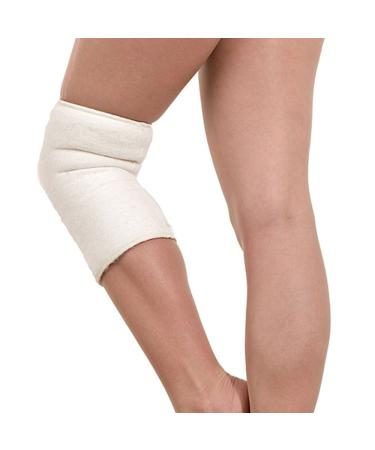 SamWo knee warmers/joint warmers sensitive Floor 100% merino wool elastic washable at 30 degrees sewn on the outside XL natural