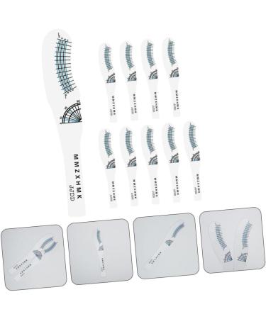 Beavorty 50 Pcs Eyelash Measuring Ruler Paper Eyelash Rulers Eyelash Curling Degree Rulers Sector Extend 1 count (Pack of 1) As Shownx5pcs - Buy Online on GoSupps.com