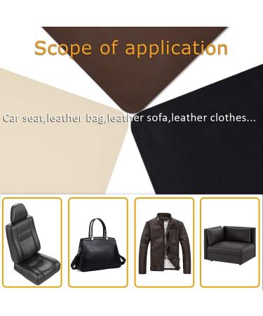 Sayopin Leather Repair Patch Kit - Self-Adhesive Tape for Furniture, Car Seats, Couches - 8x11 Inch, Black - 3 Pcs - Buy Online on GoSupps.com
