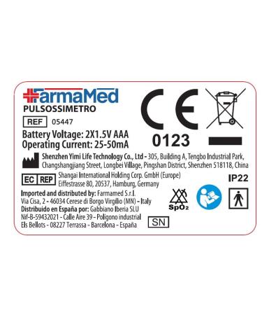 Farmamed 3-in-1 Pulse Oximeter - Professional Oxygen Saturation & Heart Rate Monitor with XXL OLED Display & Protective Case | International Shipping Available - Buy Online on GoSupps.com