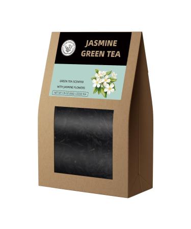 HANFANGLING Jasmine Green Tea 100% Natural Loose Leaf Promotes Metabolism Relieves Fatigue Anxiety And Stress Freshens Breath Perfectly Blends Aroma and Flavor