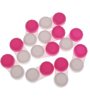Contact Lens Case Double Boxes - Portable Travel Container (10 Pieces) - Rose Red - Durable & Compact for Easy Travel - Buy Online on GoSupps.com