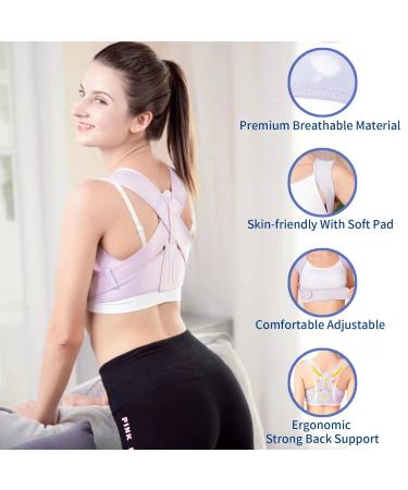 NLNYCT Posture Corrector for Women - Adjustable Back Brace for Pain Relief - L/XL (35-45 Inch) - Buy Online on GoSupps.com