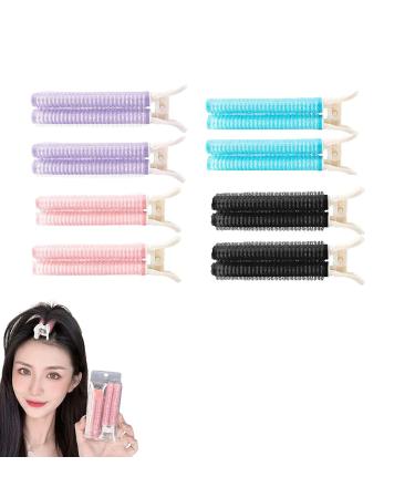 Hair Root Clips Double Self-adhesive Voluminous Curling Rollers - Hair Roller Hair Curler Clips Volumizing Hair Root Clips Hair Root Bangs Fluffy Clips (8pcs)