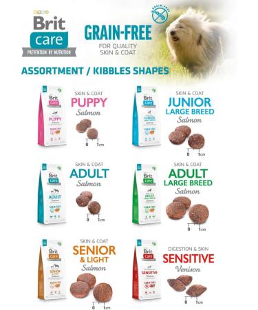 Dry Food for Adult Dogs - BRIT Care Grain-Free Adult Salmon - 3 kg - Buy Online on GoSupps.com
