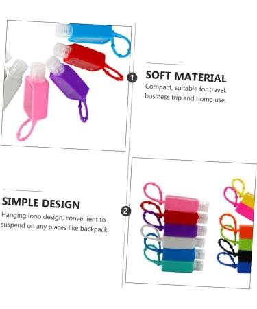 Angoily 1 Set Silicone Bottle Travel Liquid Container Perfume Mini Silicone Travel Bottle Travel Perfume Bottle Portable Protective Bottle Student Bottled Hollow Out Silica Gel - Buy Online on GoSupps.com