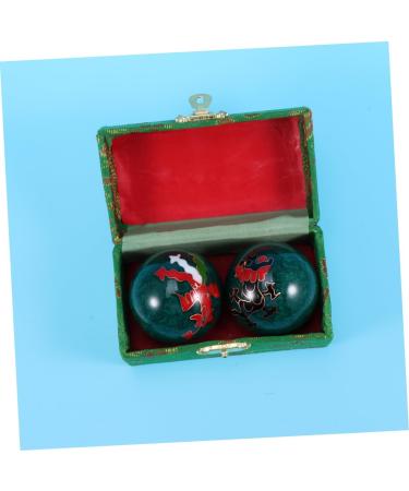 Frcolor 2-Pack Silver Handballs for Stress Relief | Fitness Massage & Meditation Tool | Chinese Style Gymnastics Ball for Health & Wellness - Buy Online on GoSupps.com