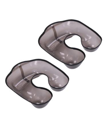 SRMAN 2X Salon Hairdresser Neck Bowl Perm Container Neck Shaped Shoulder Hair Tray Clothes Protector