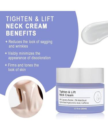 2024 New Neck Firming Cream Tighten And Lift Neck Cream Tighten & Lift Firming Neck Cream Neck Preventive Repair Skin Care and Moisturizing Face Cream - 50ml (1) - Buy Online on GoSupps.com