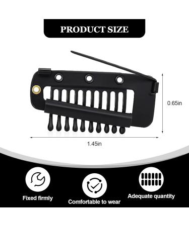 Dupatta Clips with Safety Pin Metal Snap Hair Clips with Rubber Silicone Back Hair Clips for Women - Buy Online on GoSupps.com