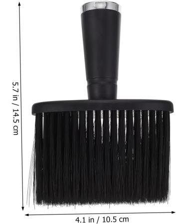 Ipetboom 1pc Hairdressing Neck Brush Hair Remover Duster Haircut Duster Hair Sweep Brush Hairdressing Supplies Beard Hairbrush Neck Duster Brush Nylon Wool Plastic Handle Clean 14.5X10.5X4.3CM Black - Buy Online on GoSupps.com