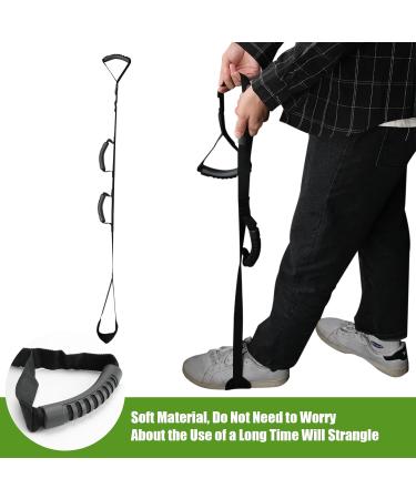 Adjustable Leg Lifter Strap Rigid Foot Straps with Hand Grips and Soft Feet Pad Suitable for Hip Knee Replacement Recovery Aids Elderly Disability Surgery Recovering Mobility Aid for Bed Wheelchair - Buy Online on GoSupps.com