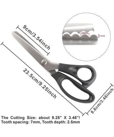 Stainless Steel Pinking Shears - Zig Zag Fabric Cutter for Sewing & Crafting - Buy Online on GoSupps.com