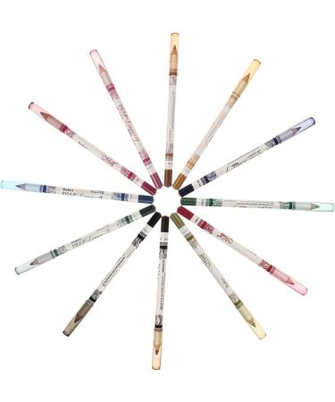 Healvian 2 Pieces 12 12 in 1 Makeup Pencils Glitter Lip Eyebrow Liner For Parties Weddings School - Buy Online on GoSupps.com
