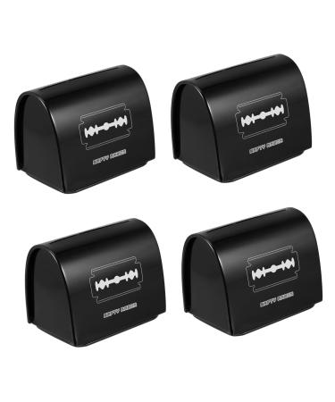 Frcolor 4 pieces Klingen Storage Box Bank Recycling Blade dispenser Fall Razor Disposal Autumn Razor Box Blade Guide container processor iron razor man