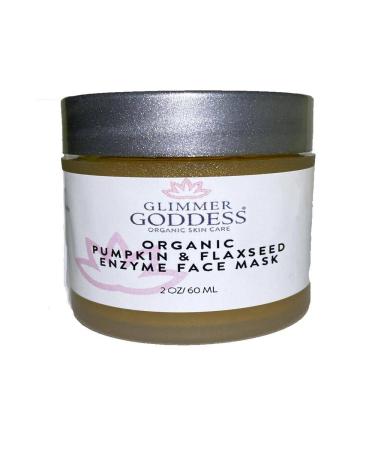 GLIMMER GODDESS Organic Face Mask to Nourish and Brighten - Pumpkin and Flaxseed 2 oz