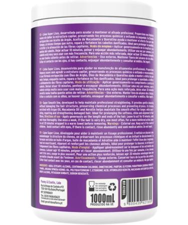  Dona Flora DONA FLORA Super Smooth Hair Mask 1000ml - With argan oil macadamia oil and keratin - Nourishes repairs and strengthens - For silky shiny and smooth hair - Sulfate and paraben free - Buy Online on GoSupps.com