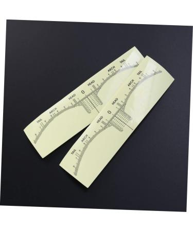 FOMIYES 300 Pcs Eye Brow Ruler Brow Mapping Ruler Tape Eyebrow Ruler Sticker Tool Disposable - Buy Online on GoSupps.com