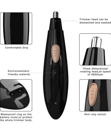 Professional Nostril Nasal Hair Clippers - Painless Eyebrow & Facial Hair Trimmer for Men & Women | International Shipping Available - Buy Online on GoSupps.com