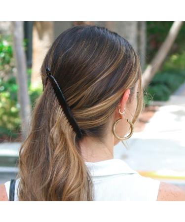 Camila Paris CP2 French Large Banana Clip Hair Comb - 6 Inch, Flexible Ponytail Holder for Thick Hair - Interlocking Styling Tool for Women - Made in France - Buy Online on GoSupps.com