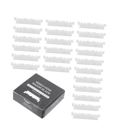 FRCOLOR 400 Pcs Razor Blade Face Razor Barber Razor Stainless Steel Cutter Manual Face Cutter Barber Face Cutter Steel Face Cutter Household Shaving Old Folding Cutter Barbershop Cutter