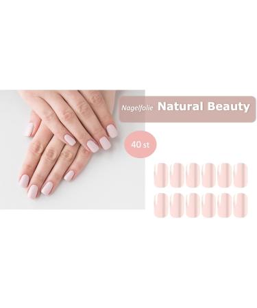 Ain Katy Nail Film - Natural Beauty Nail Wraps | 40 Ultra-Thin Self-Adhesive French Nail Foils for Stunning Designs - Buy Online on GoSupps.com