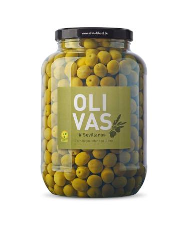 OLIVAS Sevillanas / 2 500 g (gallon) * Mild Manzanilla olives from Seville * The queen of olives - the original