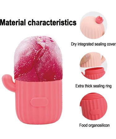 Facial Ice Roller Ice Face Roller Silicone Ice Roller Face Eyes Ice Pore Shrink Moulds Effectively Removes Swelling Reduces Pores Pink - Buy Online on GoSupps.com