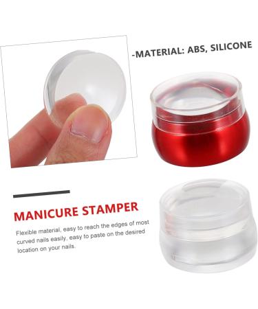 Beaupretty 2 Sets Manicure tools abs nail tools nail polish Nail Art Stamper tool manicure silicone beauty products aluminum nail nail art tools nail plate Nail Art Board seal die - Buy Online on GoSupps.com