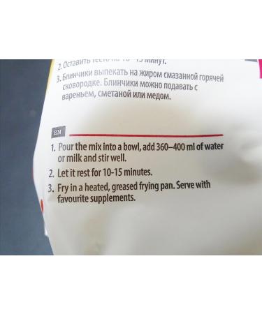 2x400g Thick Small Pancake Mix Instant Powder Dough Just add Water or Milk | Tartu Mill 0.8Kg - Buy Online on GoSupps.com