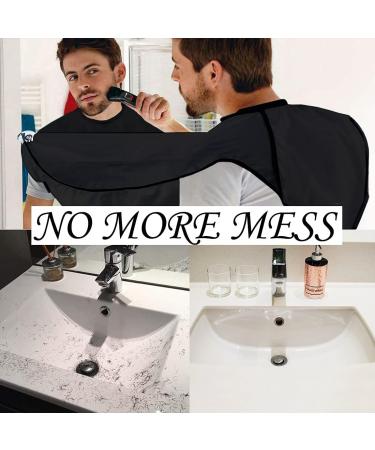 Beard Bib Apron for Men - Easy Shaving and Trimming with Non-Stick Beard Cape and Suction Cups - Grooming Cloth - Best Men's Gift - Buy Online on GoSupps.com