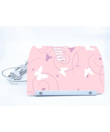 Creadesign WA-1032-51 Butterfly Pink Purple Children's Room Wall Lamp - Personalized Night Light E14 22x22.5x8.5 cm - Buy Online on GoSupps.com