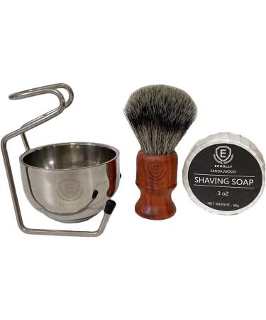 Premium Shaving Brushes For Men by Echolly-Super Strong NO Shed Bristle Shave Brushes-Wood Handle Legacy Shave Brush-Rich and Fast Lather Shaving Cream Brush (Vintage Rosewood) - Buy Online on GoSupps.com