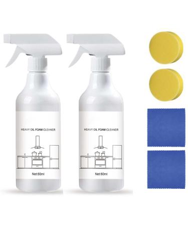 Splash Foam Spray - Splash Foam Spray Tablets & Spray Bottle Oven Cleaner Splash Foam Spray All Purpose Cleaner for Grease Removal (2PCS)