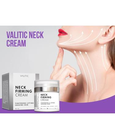 VALITIC Neck Cream - Anti-Aging Tightening & Firming Formula with Hyaluronic Acid Retinol & Vitamin C | Day & Night Cream for Sagging Skin - Buy Online on GoSupps.com