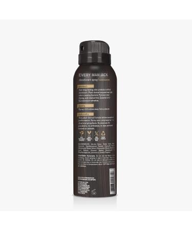 Every Man Jack Sandalwood Deodorant Dry Spray - Aluminum-Free & Long Lasting - 3.5 oz (Pack of 3) - Buy Online on GoSupps.com
