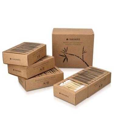 Navaris 800 KO Cotton Swabs - Eco-Friendly Bamboo Earsticks | Biodegradable Vegan Ear Sticks Set - Buy Online on GoSupps.com