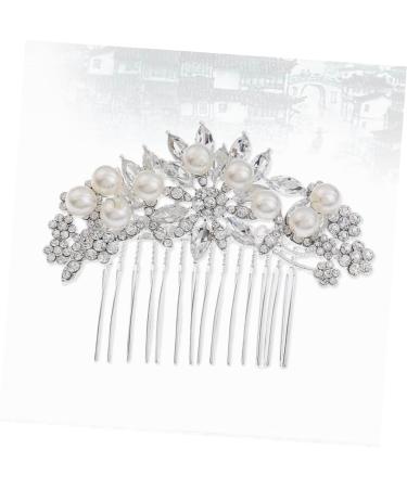 FRCOLOR Set of 4 Crystal Hair Combs Graceling Pearl Elegant Bridal Hair Clip Wedding Hair Comb Bridal Comb Handmade Headpiece Wedding Dress - Buy Online on GoSupps.com