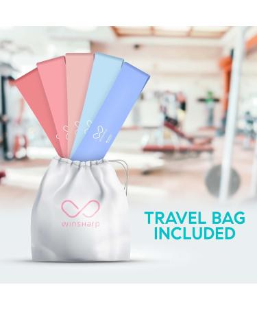 Premium Resistance Bands Set - Latex Elastic Loops for Home Workout Yoga & Stretching | Travel Bag Included - Buy Online on GoSupps.com