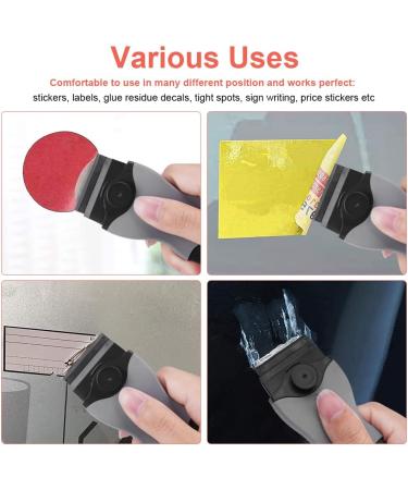 Flintronic Ceranium Field Scraper Set - 20 Stainless Steel & Plastic Blades for Kitchen & Stove Cleaning - Durable Glass Ceramic Scraper Tool - Buy Online on GoSupps.com