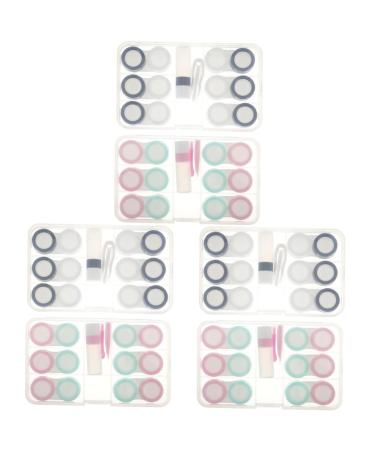 Healvian 6 sentences contact lens container Storage set for contact lens holder container for contact lenses cub