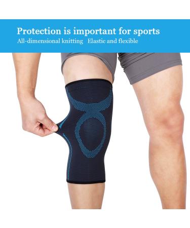 Knee Support Sleeve for Sports - Elastic Compression Bandage for Volleyball Soccer Basketball | Unisex Knee Brace - Buy Online on GoSupps.com