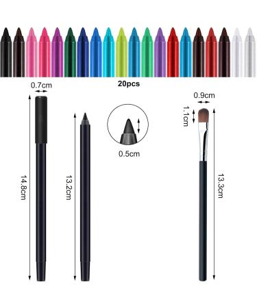 Color Eyeliner Pencil 20 Color Eye Liner Waterproof Eyeliner Waterproof Colorful Eyeliner Pen Matte Pencil Eyeliner Matte Liquid Eyeliner Set Pencil Cosmetic Makeup Set - Buy Online on GoSupps.com