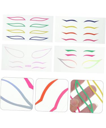 Healeved 28 Sets Paper Female Makeup Sticker Beauty Eyeliner Decal Beauty Supply - Buy Online on GoSupps.com