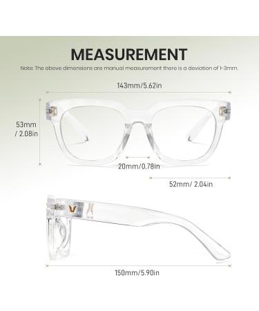 Buy Cyxus Blue Light Blocking Glasses - Square Chic Preppy MultiColor Frame for Women & Men - Clear 8153-1 | International Shipping Available - Buy Online on GoSupps.com