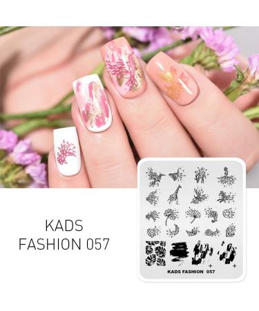 KADS Nail Stencil & Stamping Plate - Fashion Series Nail DIY Tool for Stunning Manicure Decoration (FA057) - Buy Online on GoSupps.com