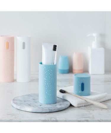 Portable Travel Toothbrush & Toothpaste Holder - White Organizer Case for Home & Outdoor - Buy Online on GoSupps.com