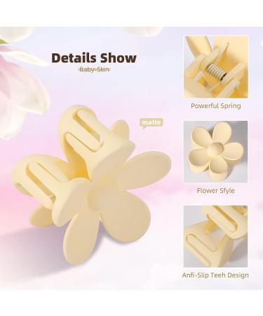 MINXIAN Matte Flower Hair Claw Clips for Women and Girls - 20PCS in 20 Colors - Buy Online on GoSupps.com