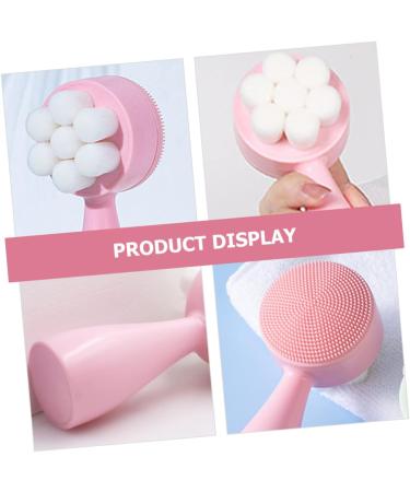 Ipetboom Double Sided Facial Cleansing Brush Lady Facial Brush Silicone Face Scrubber Brush for Face Cleaning Brush Female Facial Brush Silica Gel 3d Pores Makeup Brush Pink - Buy Online on GoSupps.com